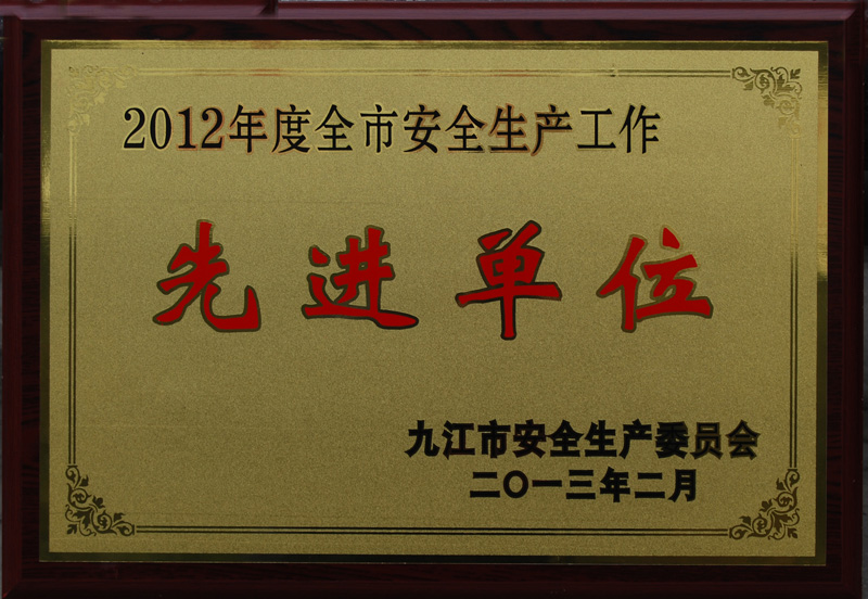 安全生產(chǎn)先進(jìn)單位(江西亞?wèn)|) 安全生產(chǎn)先進(jìn)單位(江西亞?wèn)|)